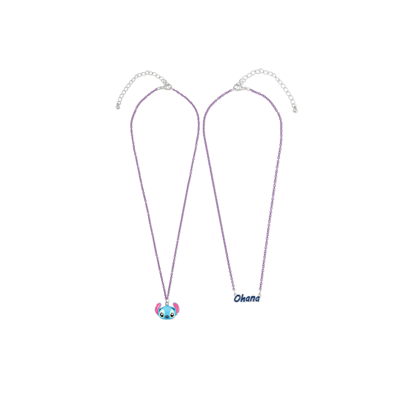 Collier Disney Lilo & Stitch Ohana Stitch Double Layered