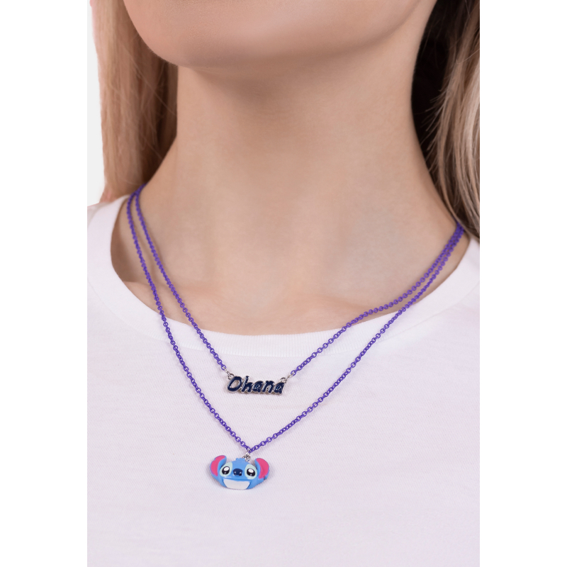 Collier Disney Lilo & Stitch Ohana Stitch Double Layered