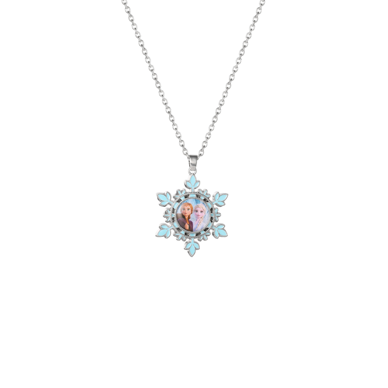 Collier Disney Frozen II Ana & Elsa Flocon de neige
