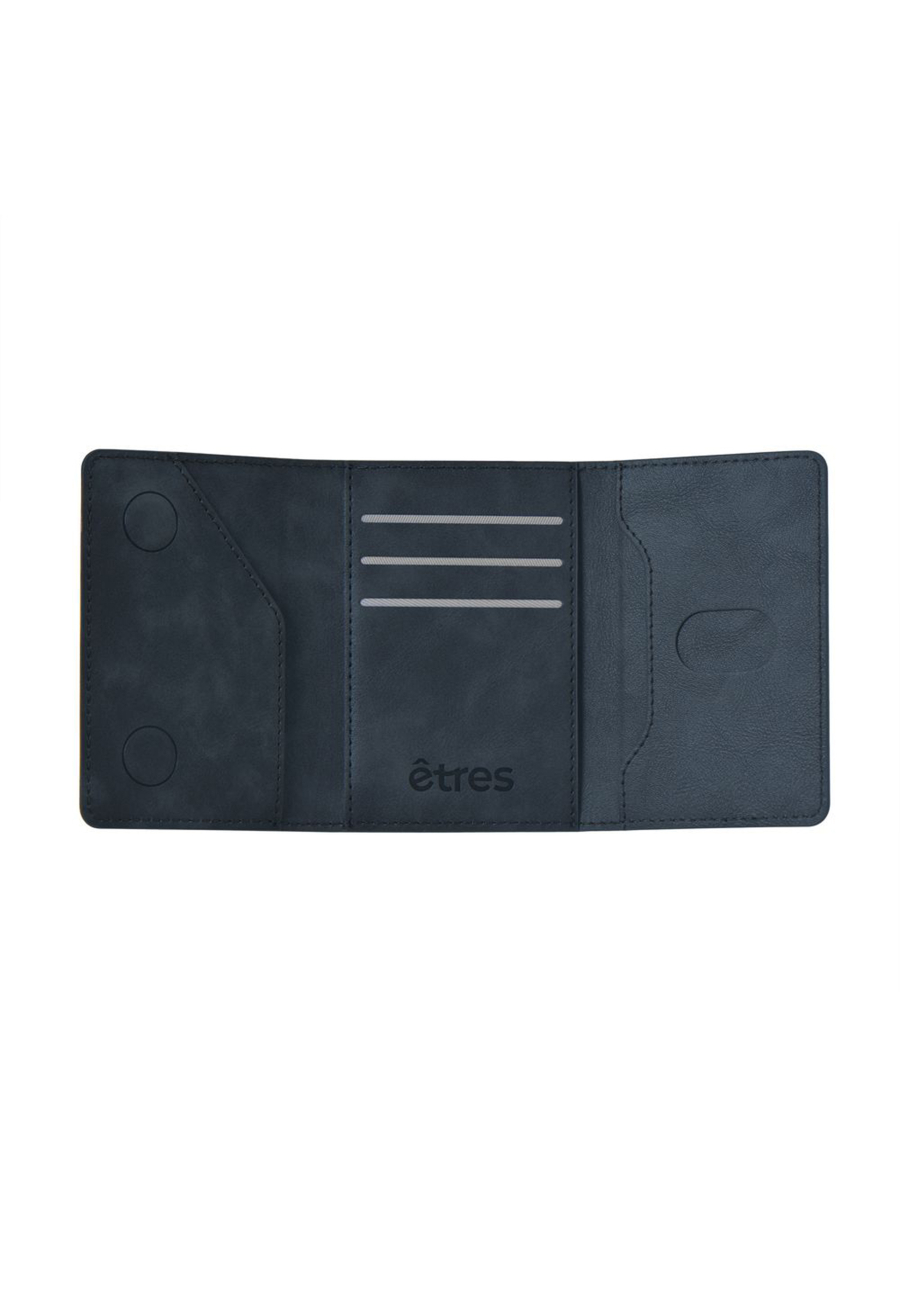 ETRES Magnetic Leather Wallet No Pocket for Smartphones