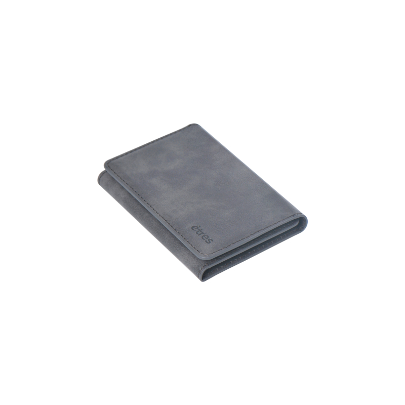 ETRES Magnetic Leather Wallet No Pocket for Smartphones