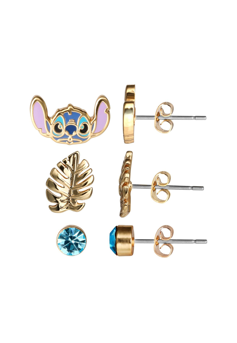 Set de pendientes de 3 piezas Disney Lilo & Stitch