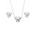 Disney Minnie Mouse Necklace and Stud Earring Set
