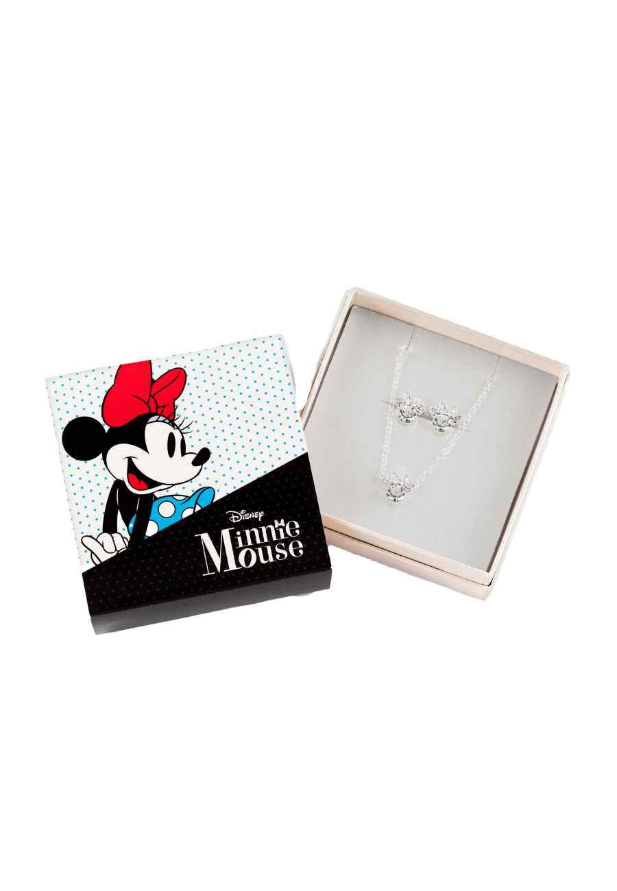 Collier et boucles d'oreilles Disney Minnie Mouse