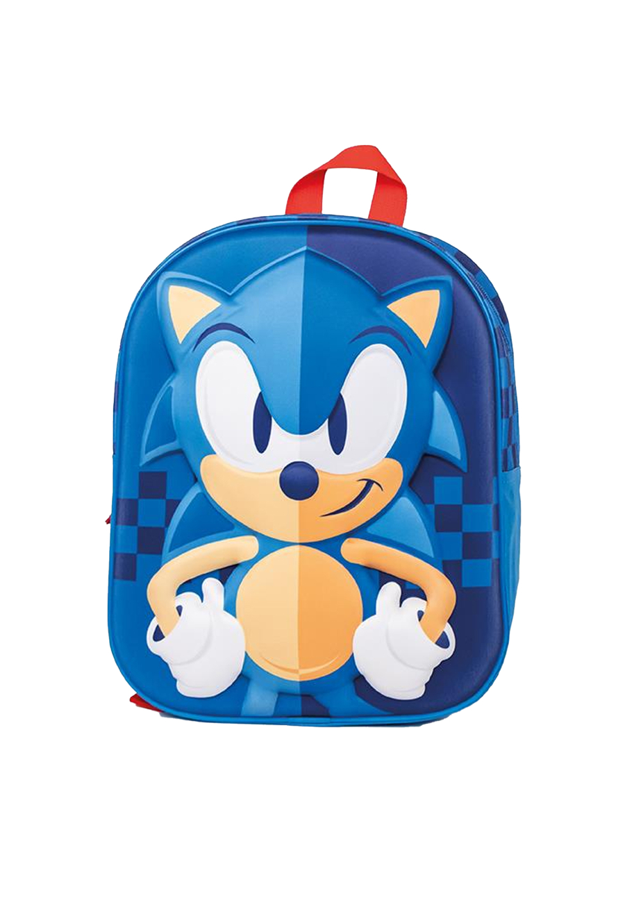3D Sonic the Hedgehog Backpack - Stylischer und robuster Kinder-Schulranzen für Sonic-Fans!