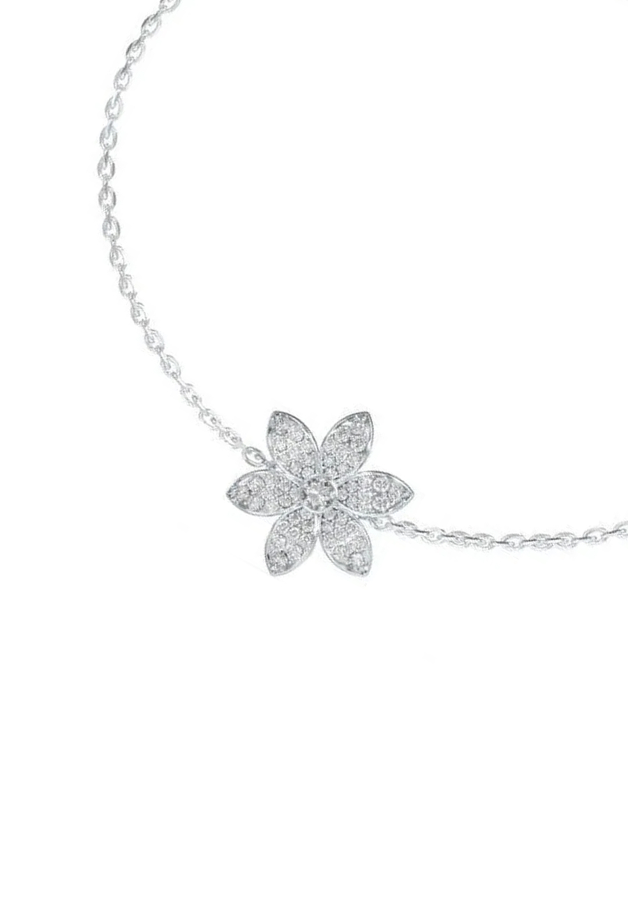 GUESS Armband Weißer Lotus