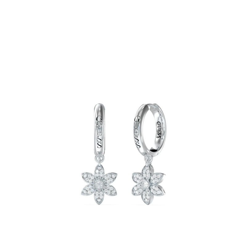 Boucles d'oreilles GUESS Lotus blanc