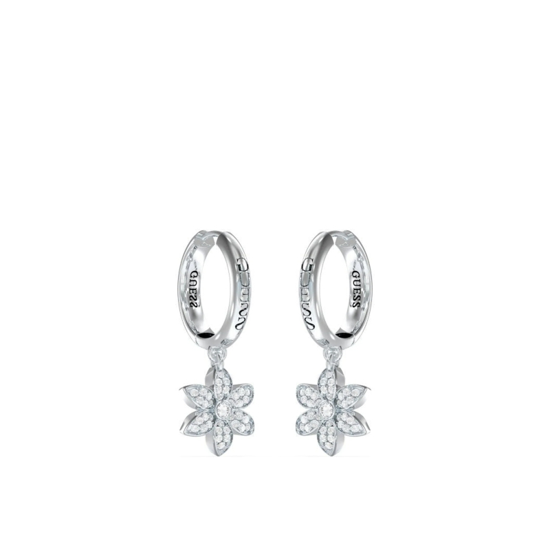 Boucles d'oreilles GUESS Lotus blanc