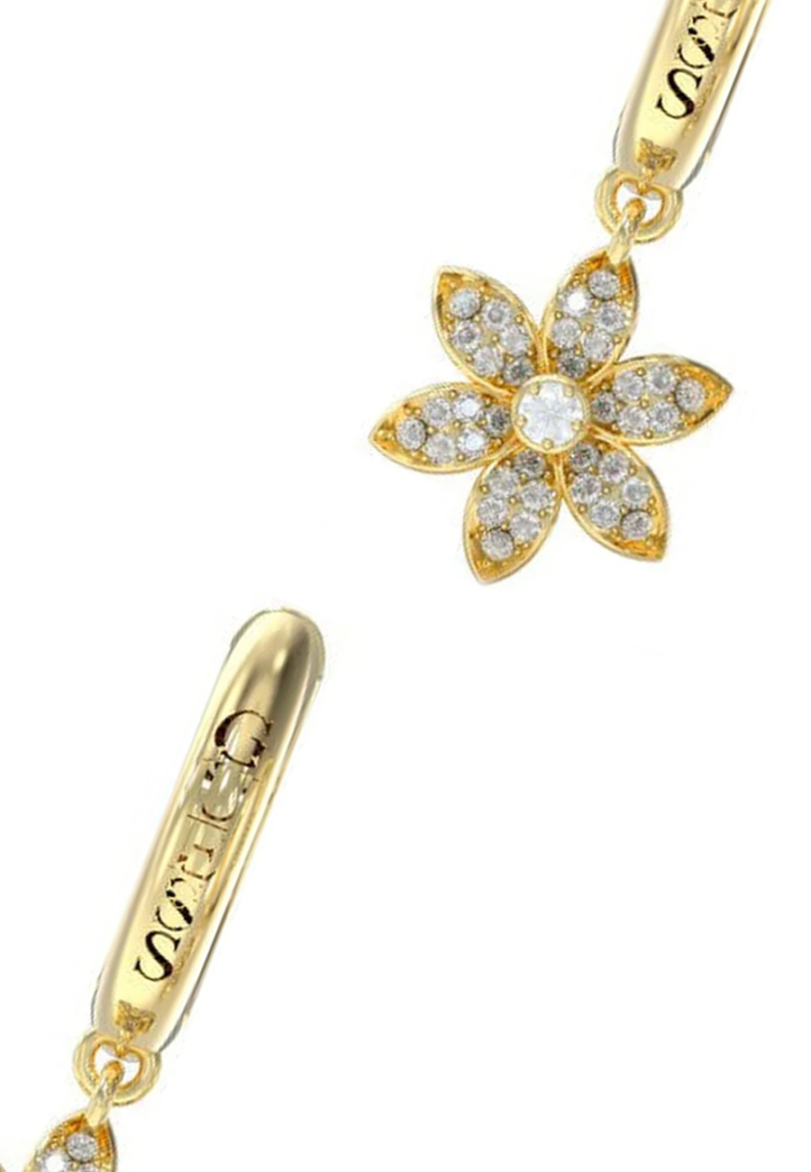 GUESS Ohrringe Weißer Lotus