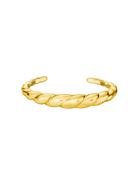 Gold Plated Organic Shaped Bangle