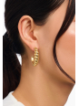 Gold Plated Organic Forms Hoops