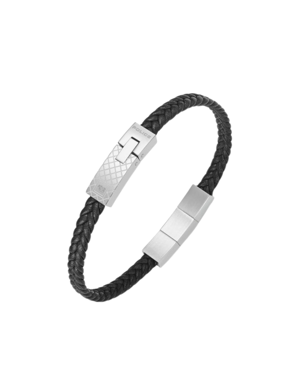 Police Herrenarmband Intersect Schwarz