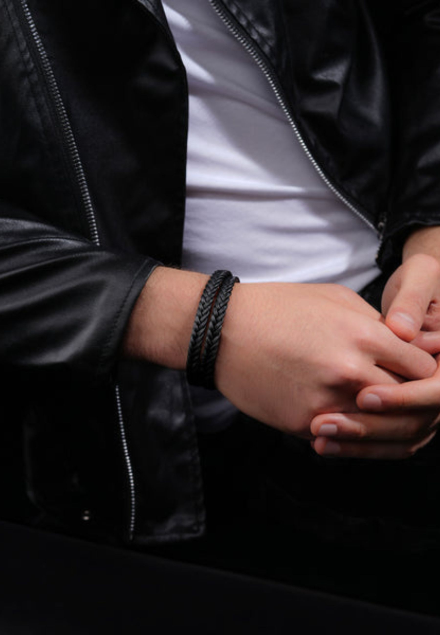 Pulsera Trenzada De Police Para Hombres