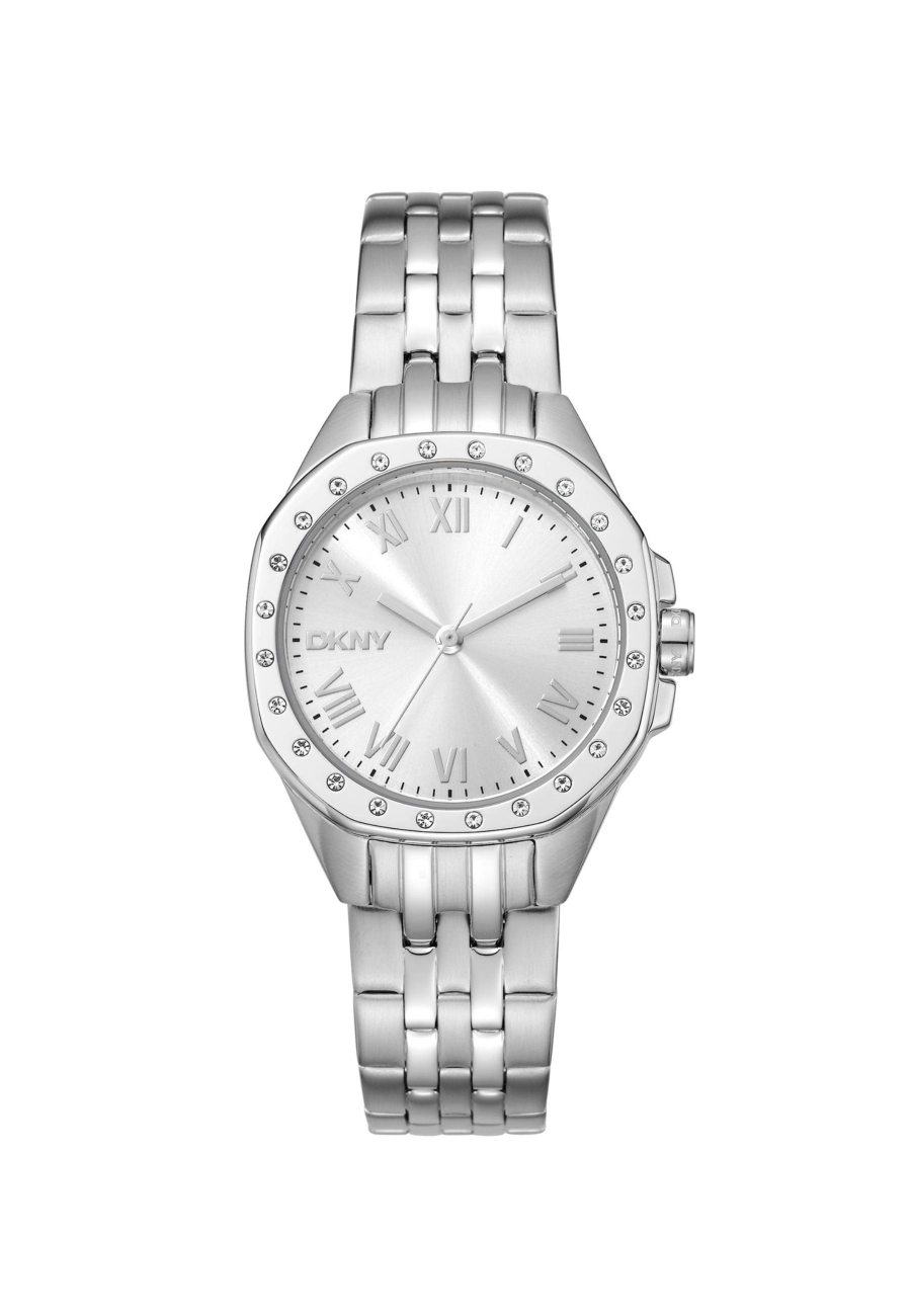 Damenuhr Mit Silbernem Zifferblatt