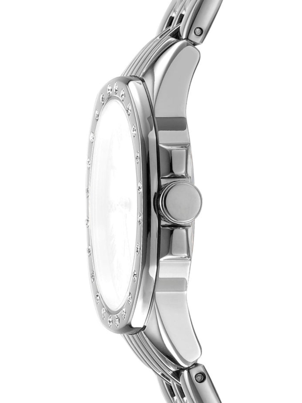 Reloj De Mujer Con Esfera Plateada