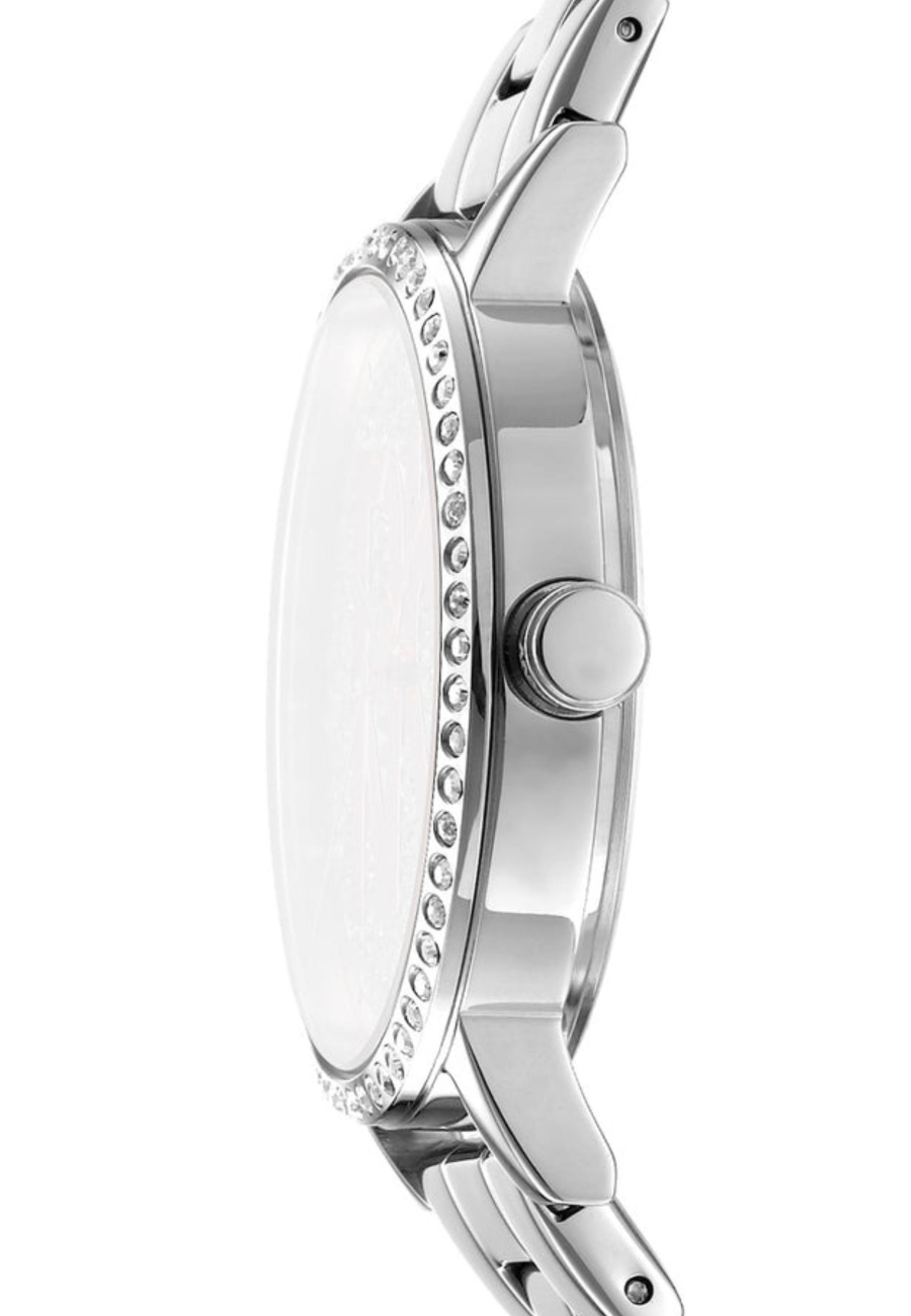Women's Silver Powder Dial Watch