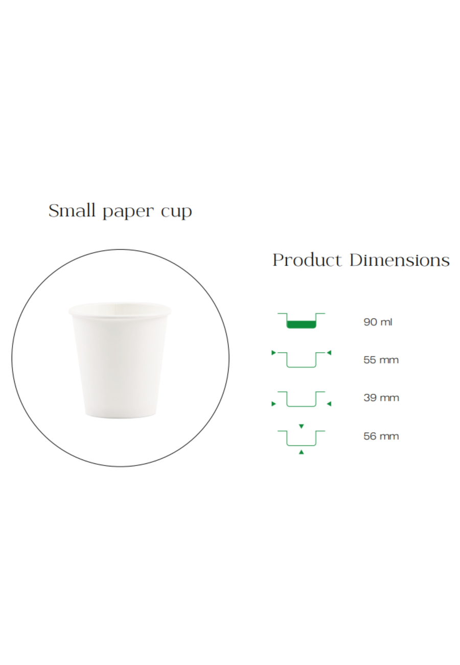 PaperCup, DrinkingCup, HotBeverage, CoffeeCup 3 oz (90 ml)