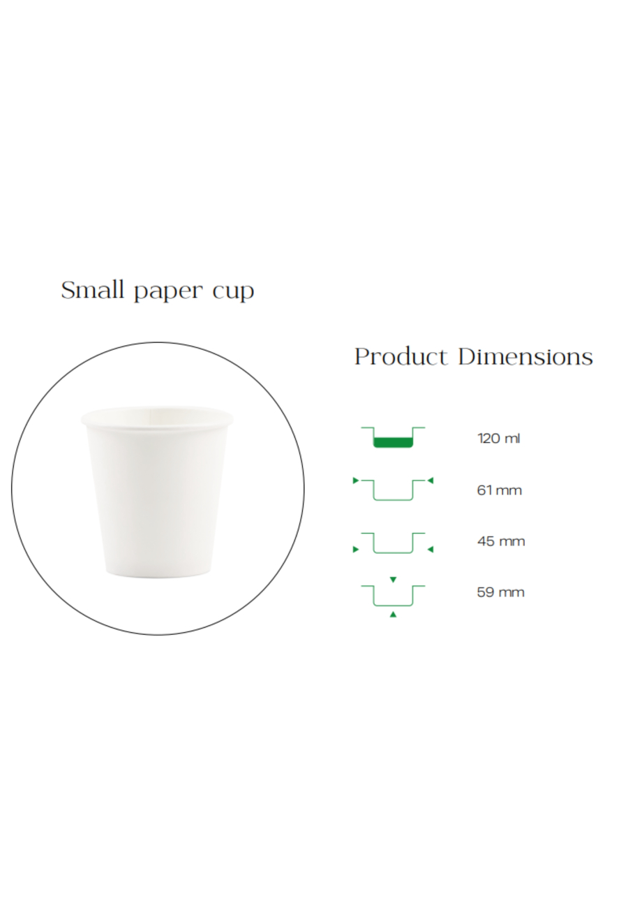 PaperCup, DrinkingCup, HotBeverage, CoffeeCup 4 oz (120 ml)