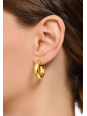 Gold-Plated Small Chunky Hoop Earrings