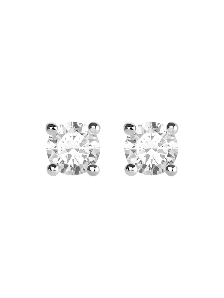 Ear Studs White Stone