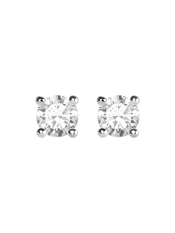 Boucles d'Oreilles Pierre Blanche