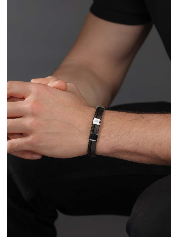 Police - Brown Leather Ben's Bracelet