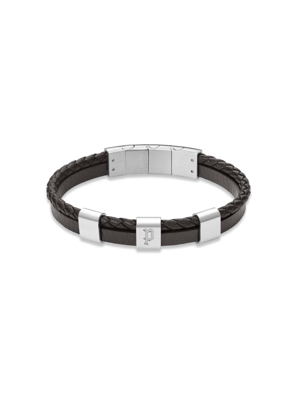 Police - Ben Armband aus braunem Leder