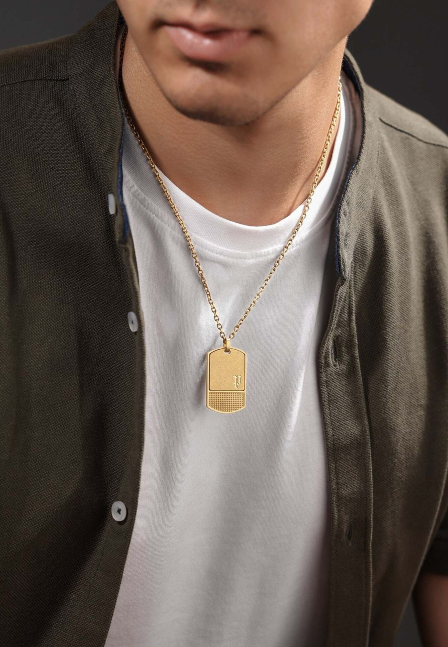Police – Collier Identity Doré pour Homme