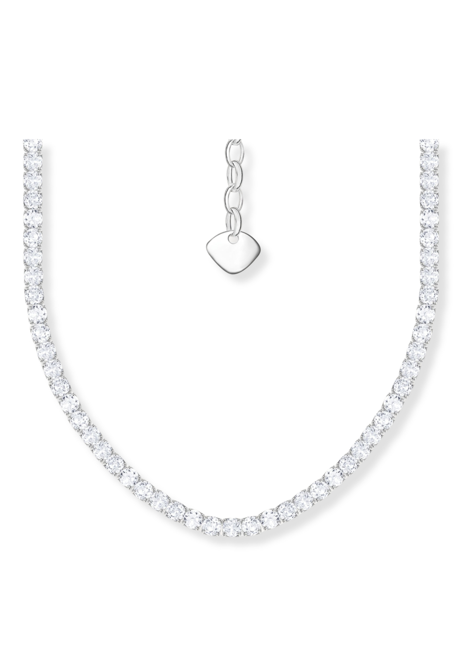 Collier en Argent avec Pierres Blanches
