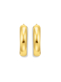 Gold-Plated Big Chunky Hoop Earrings
