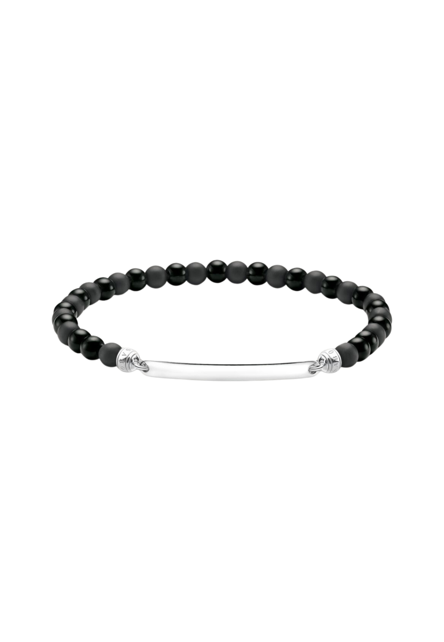 Pulsera Personalizable con Cuentas de Obsidiana