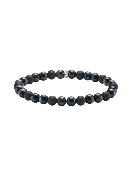 Bracelet Talisman avec Perles d’Œil de Tigre et d’Obsidienne