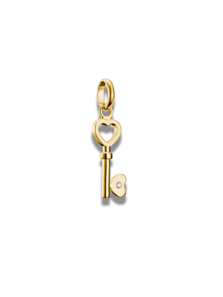 Colgante Charm Llave Del Amor – Connect Chapado En Oro