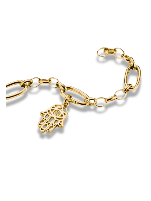 Pendentif Charm Hamsa – Connect Doré À L’Or Fin
