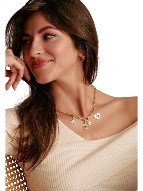 Colgante Charm Jamsa – Connect Chapado En Oro