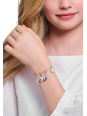Charm-Armband Aus Silber Mit Weißer Münze