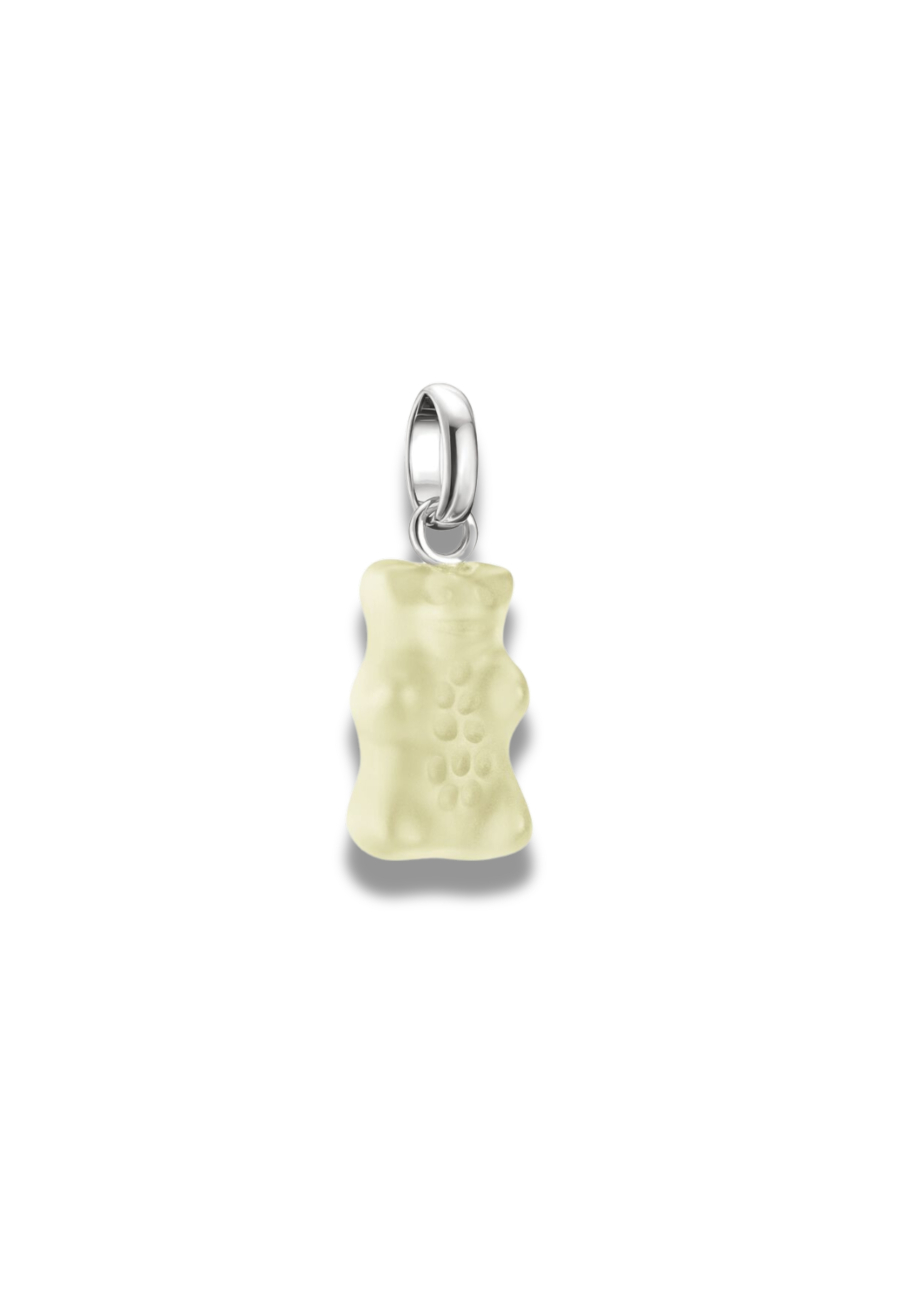 Charm Pendant Goldbears In White Connect Silver