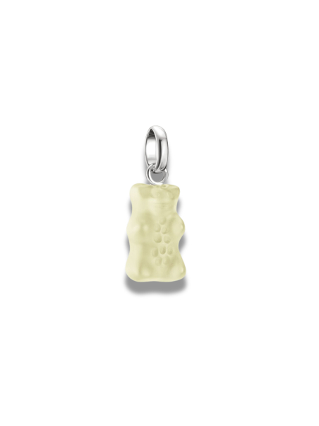 Charm Pendant Goldbears In White Connect Silver