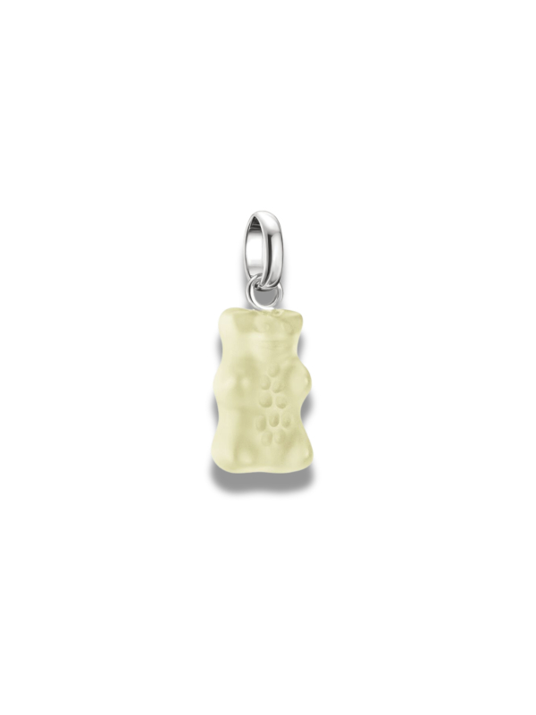Charm Pendant Goldbears In White Connect Silver
