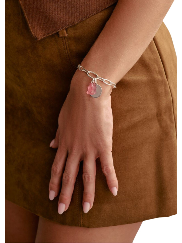 Charm-Armband Mit Connect-Verbindung Aus Silber