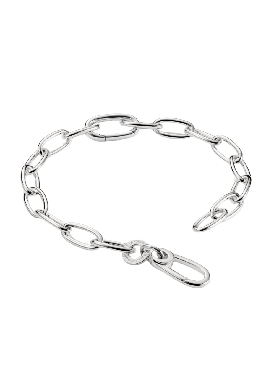 Bracelet Charm Avec Maillon Connect En Argent
