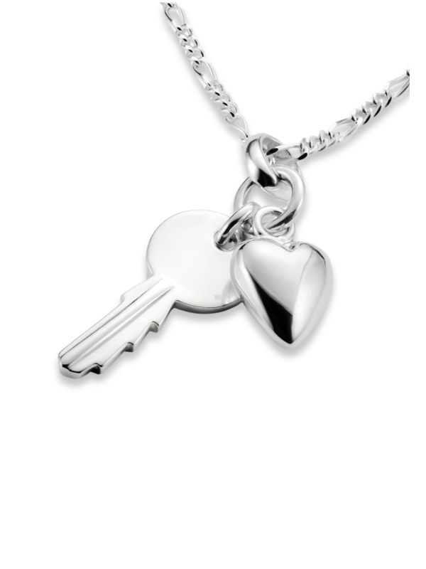 Charm-Anhänger Schlüssel Mit Herz Connect Silber