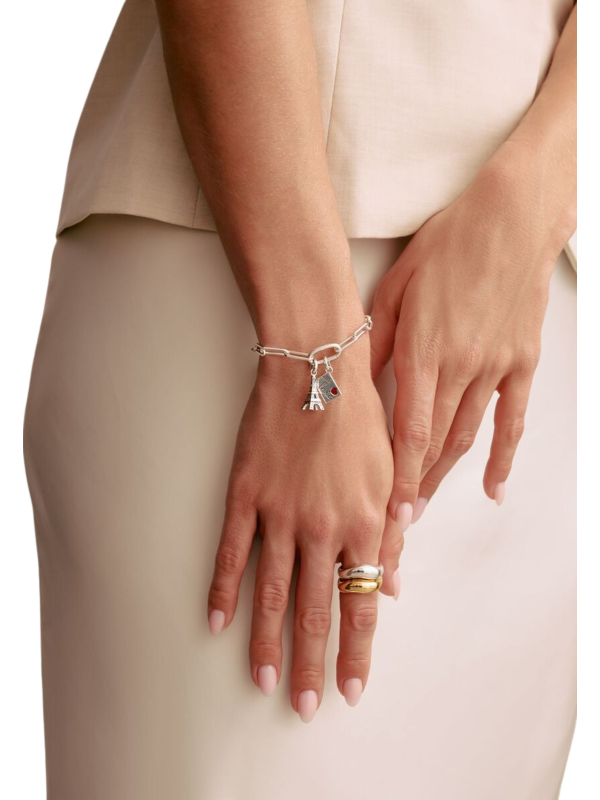 Pendentif Charm Lettre D’Amour Connect Argent