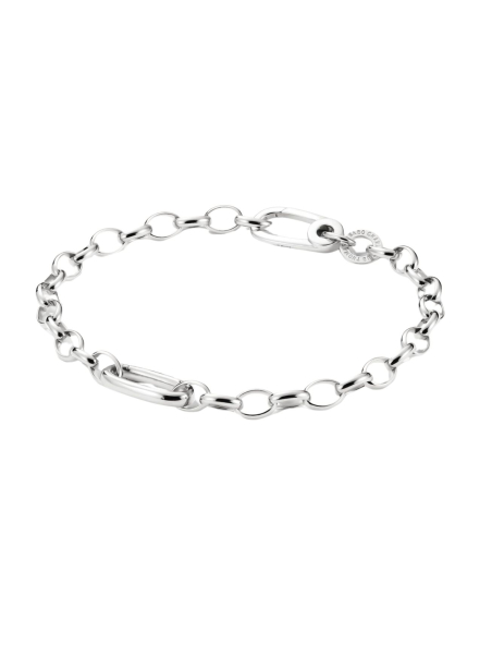 Charm-Armband mit silbernem Connect-Glied