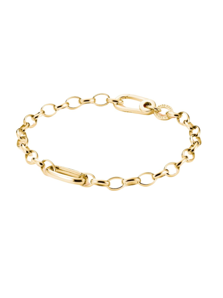 Charm-Armband mit vergoldetem Connect-Glied