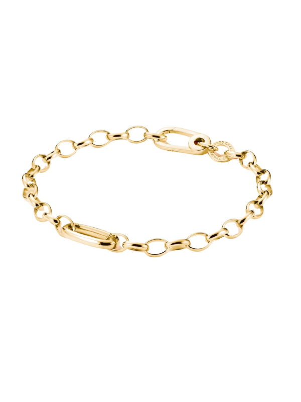 Charm-Armband mit vergoldetem Connect-Glied