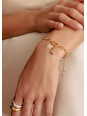 Bracelet à breloques avec maillon Connect doré
