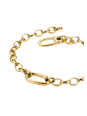 Charm bracelet with Connect link gold-plated
