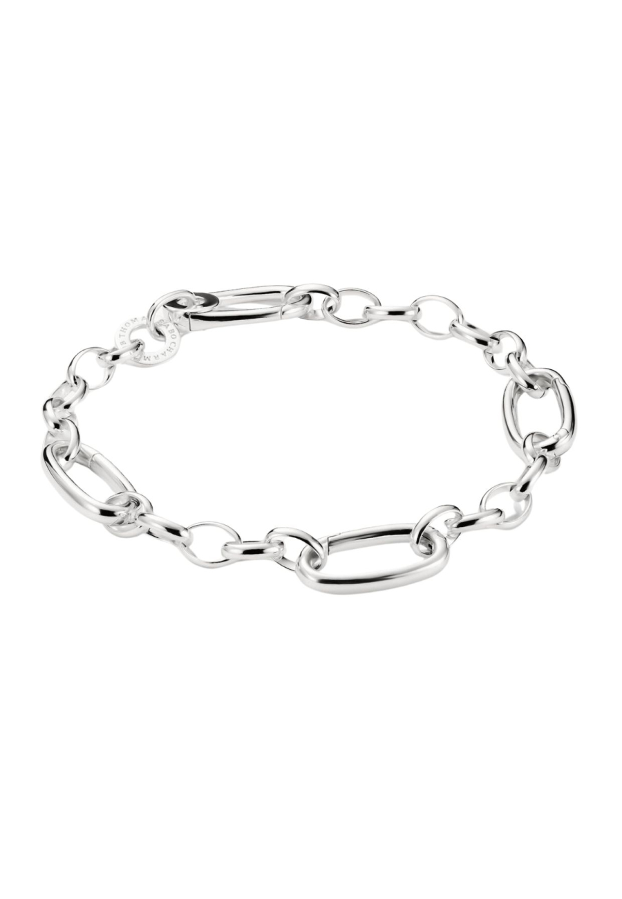 Charm-Armband mit drei Connect-Gliedern aus Silber