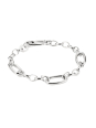 Bracelet charms avec trois maillons Connect en argent